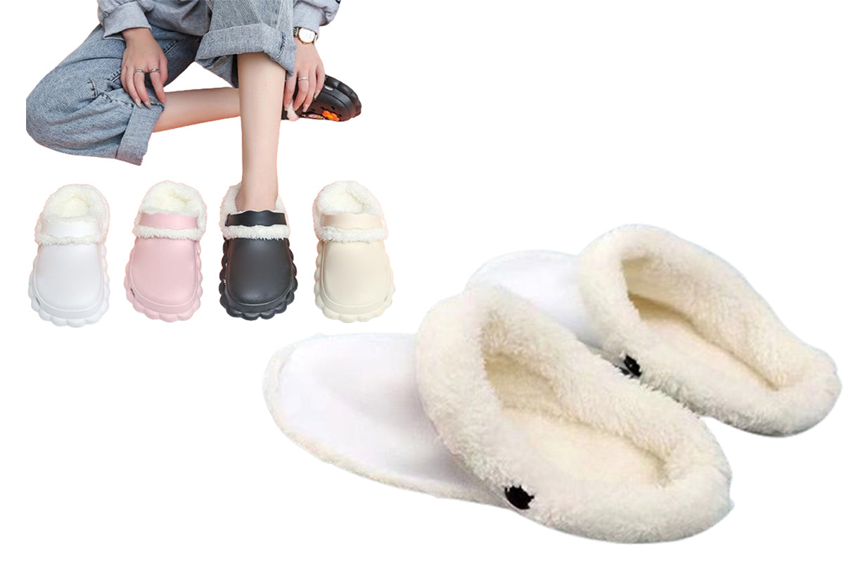 Fleeced Liner Inserts For Croc Replacement Fuzzy Lining Warm Insoles For Winter-White