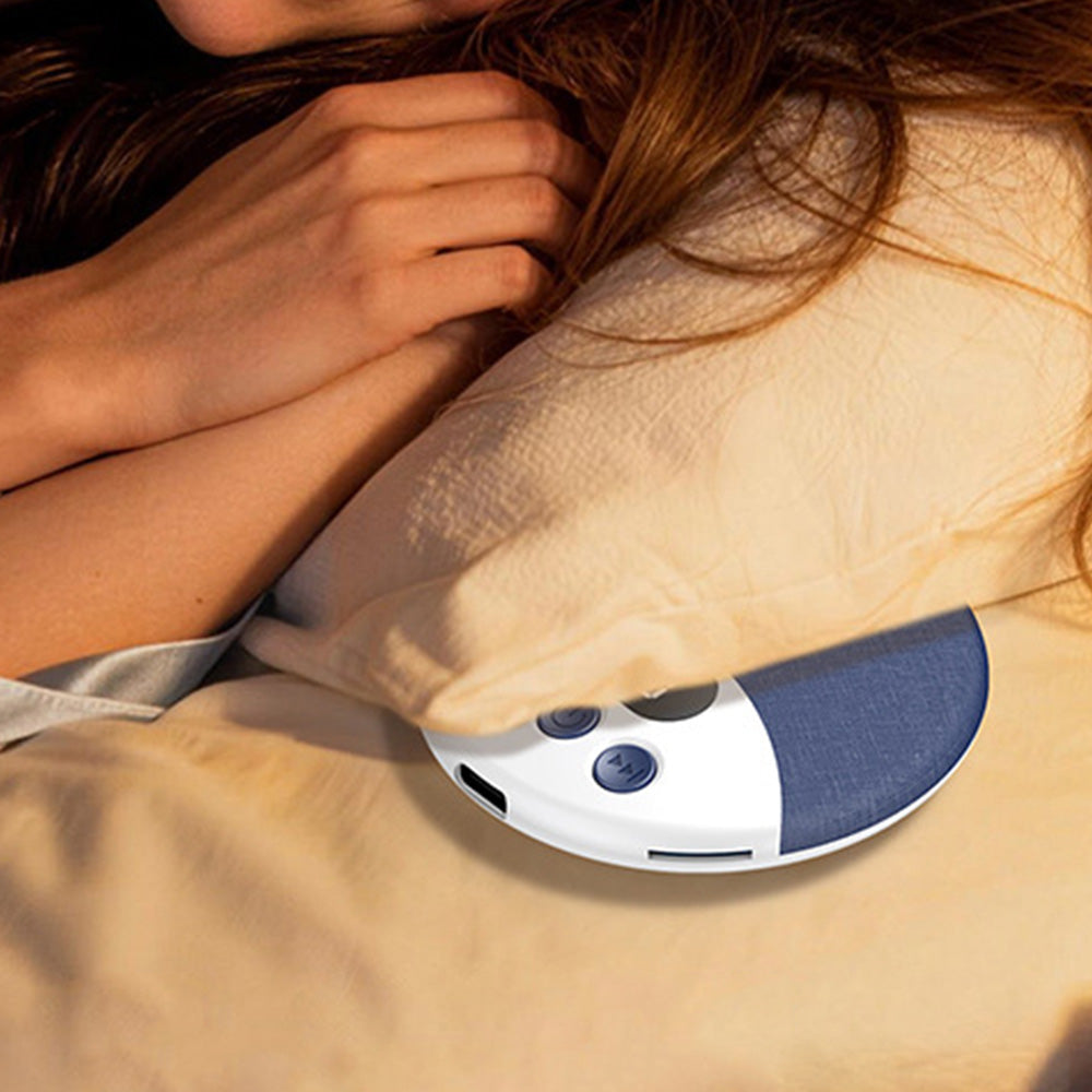 Under Pillow Bluetooth Sleep Speaker Wireless Bone Conduction Pillow Speaker-Blue