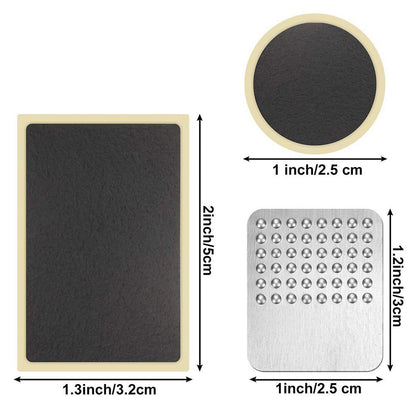 24Pcs Self Adhesive Bike Tire Patch Kit with 4 Metal Rasps No Glue Needed for Bicycle Inner Tube Repair