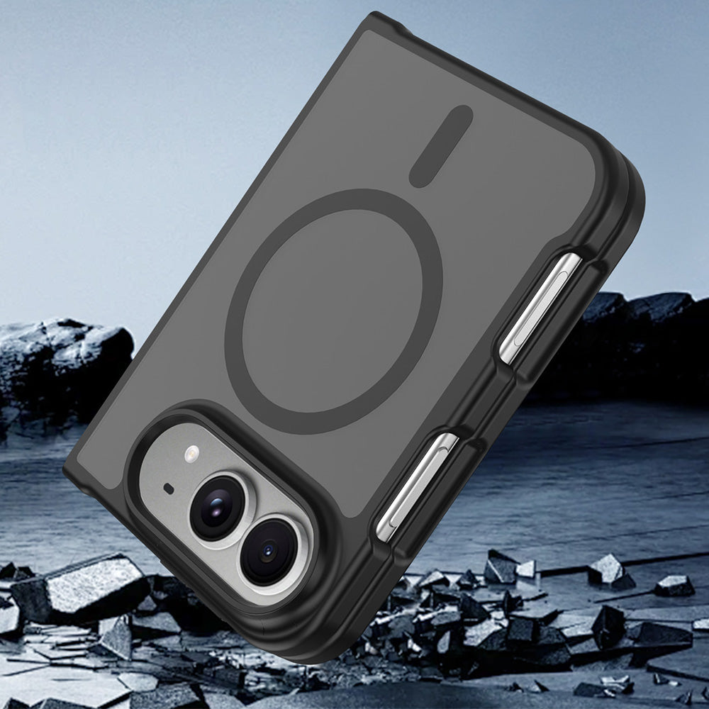 PC TPU Phone Case for iPhone Duo with Wireless Charging - Black