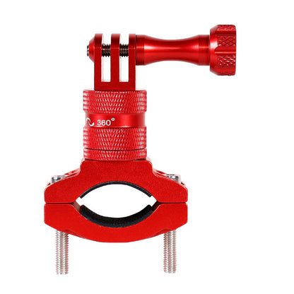 Aluminum 360-degree Bike Handlebar Mount for GoPro Hero 13 12 11 Cameras Red