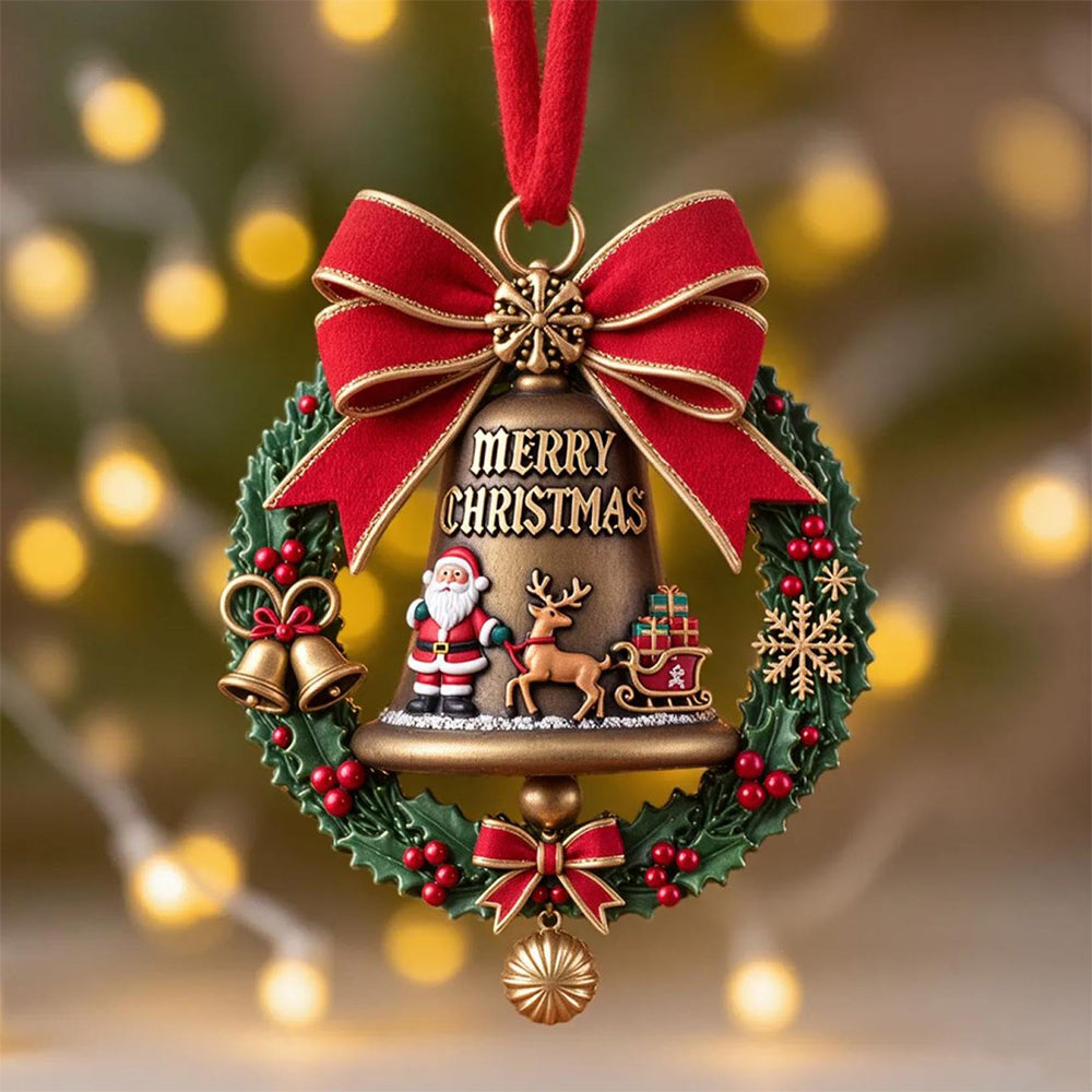 6 Piece Acrylic Christmas Tree Ornament Hanging Decoration Set