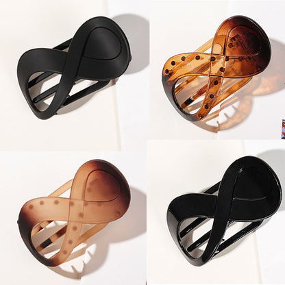 4 Piece Figure 8 Flat French Hair Claw Clips for Women