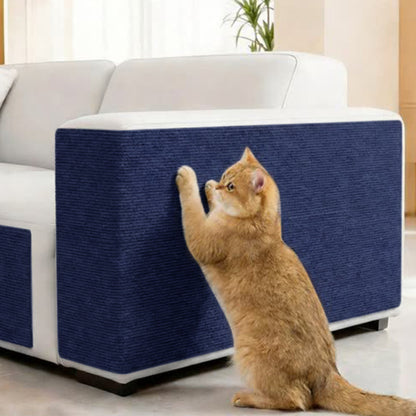 Self-Adhesive Cat-Scratch Protector for Sofa Wall Door  - Dark Blue