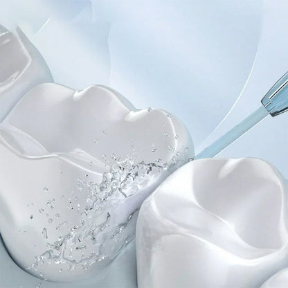 Cordless Electric Water Flosser Oral Irrigator Teeth Flosser Tooth Cleaner with 5 Nozzles White