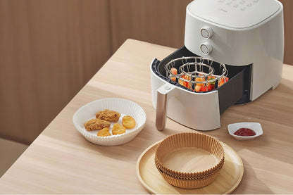 Air Fryer Grill Round Stainless Steel Air Fryer Skewer for BBQ Kabob Barbecue