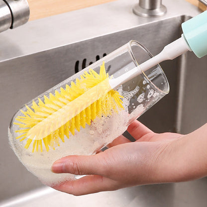 3-in-1 Handheld Electric Spin Cleaning Brush Cordless Multifunctional Scrubber for Bottles Pacifiers