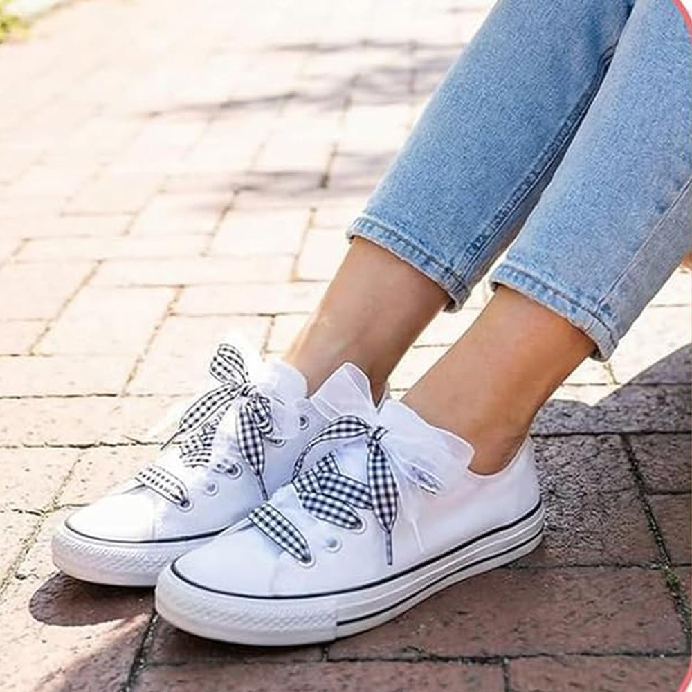 6 Pairs Wide Satin Ribbon Replacement Shoelaces