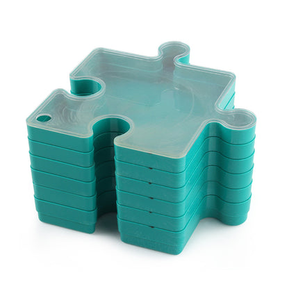 6 Layer Puzzle Storage Organizer Box Stackable Sorting Trays for 1000 Pieces-Green