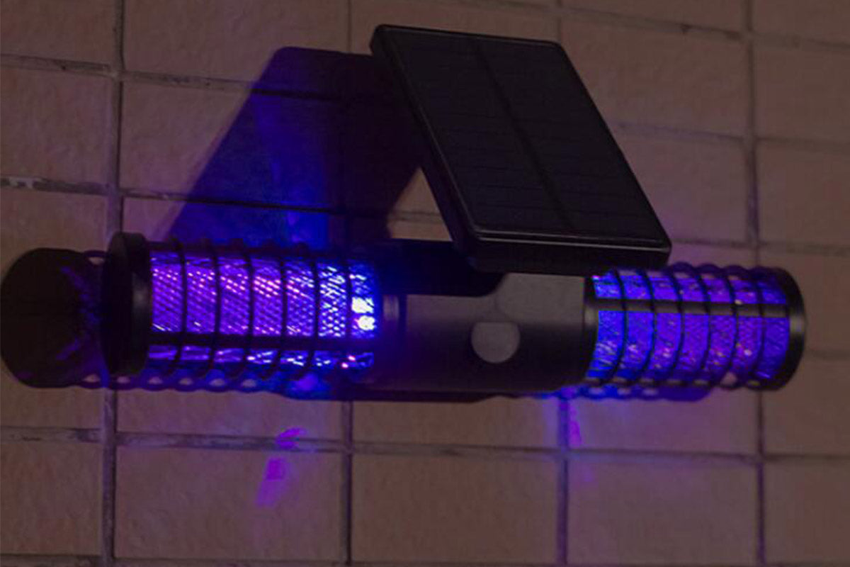 Solar Mosquito Killer Waterproof Outdoor Anti Moustique Light Fly Bug Zapper LED Mosquitoes Trap for courtyard garden swimming pool