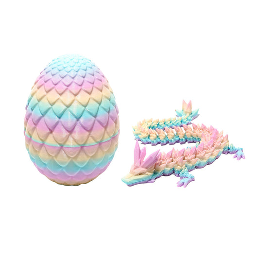 3D Printed Dragon Egg with Dragon Flexible Dragon Egg Surprise Toy Style 2