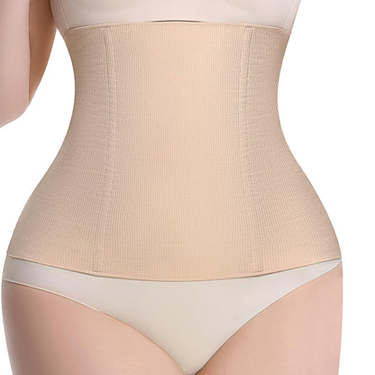 Postpartum Waist Trainer Breathable Postpartum Belly Band - Beige