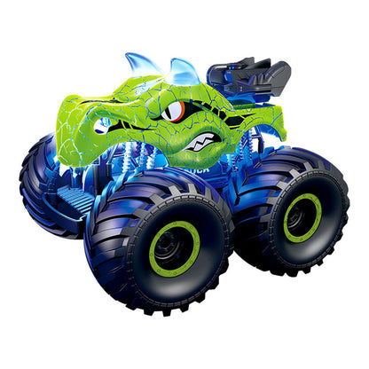 2.4G Remote Control Dinosaur Spray Off Road Truck - Green