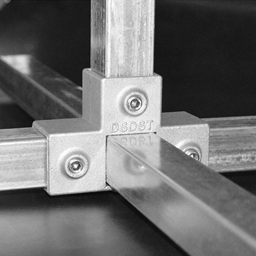8 Piece 25x25mm Aluminum Alloy Square Tube Connector Set