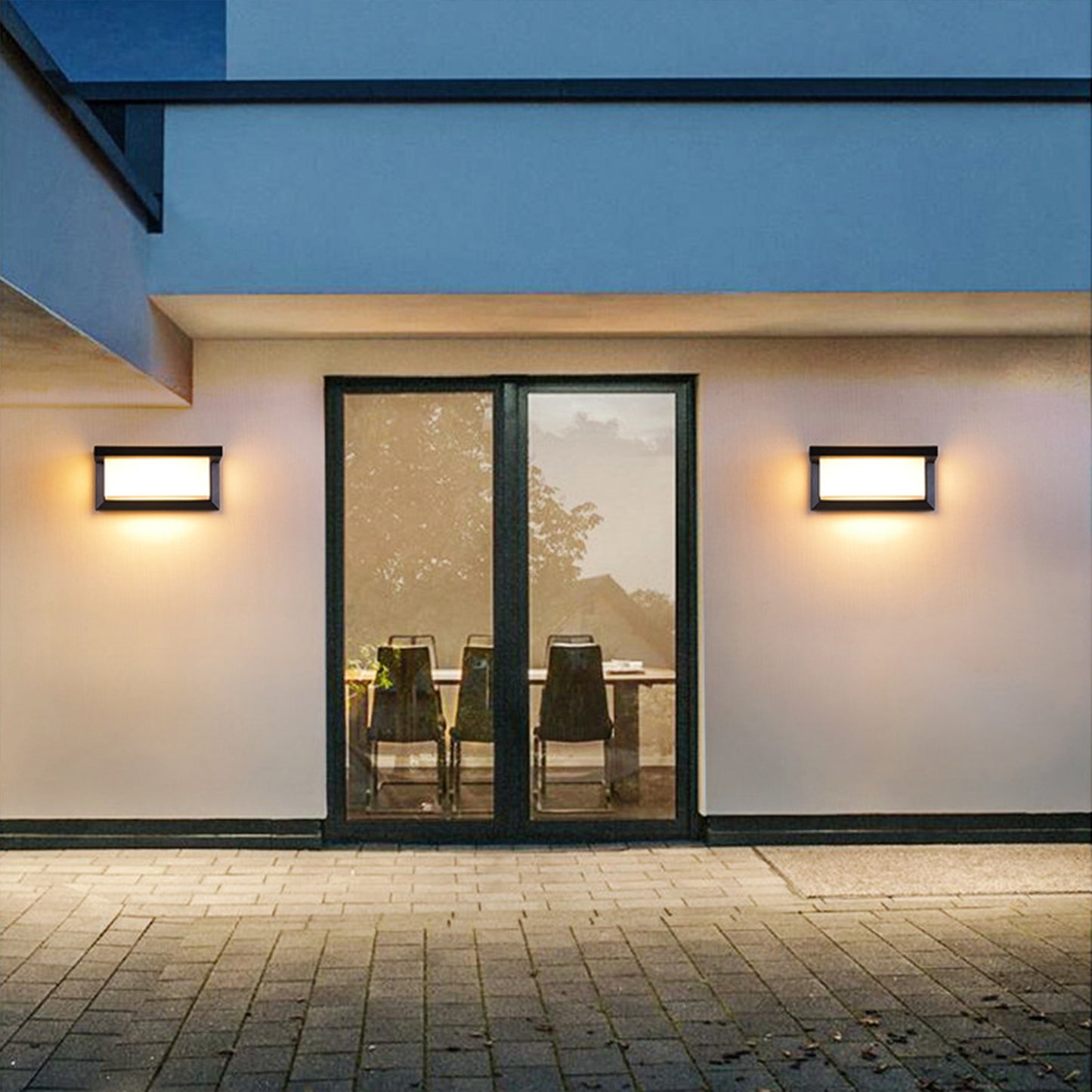 Outdoor Square Solar Light Control Wall Light