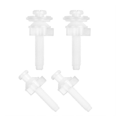 33mm Plastic Toilet Seat Hinge Bolts Fixing Kit with Nuts and Washers