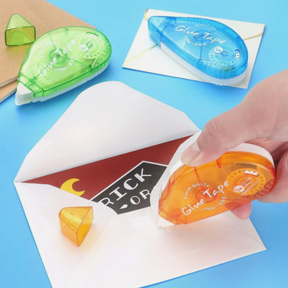 4 Pack Double Sided Tape with Roller Dispenser for Scrapbooking Photo Craft