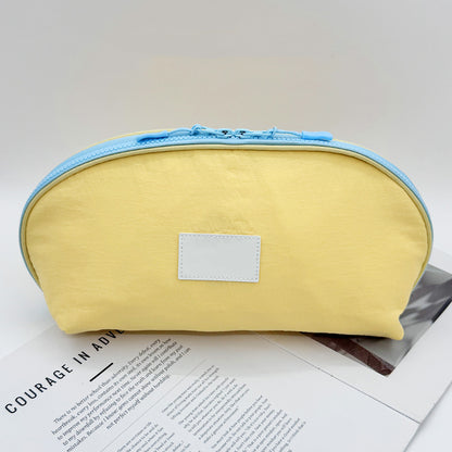 3-in-1 Clam-Shaped Underwear Bra Panty and Sock Travel Storage Bag - Yellow
