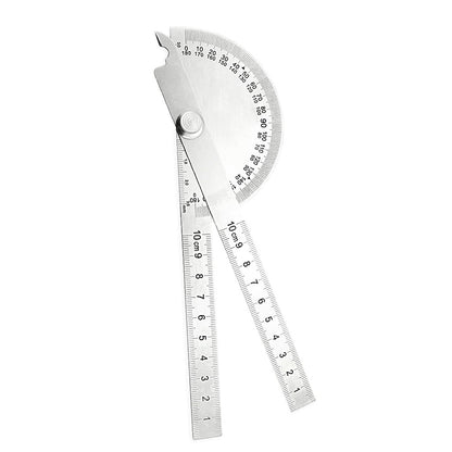 Stainless Steel Angle Protractor 0-180 Degree Gauge for Woodworking-Style 1