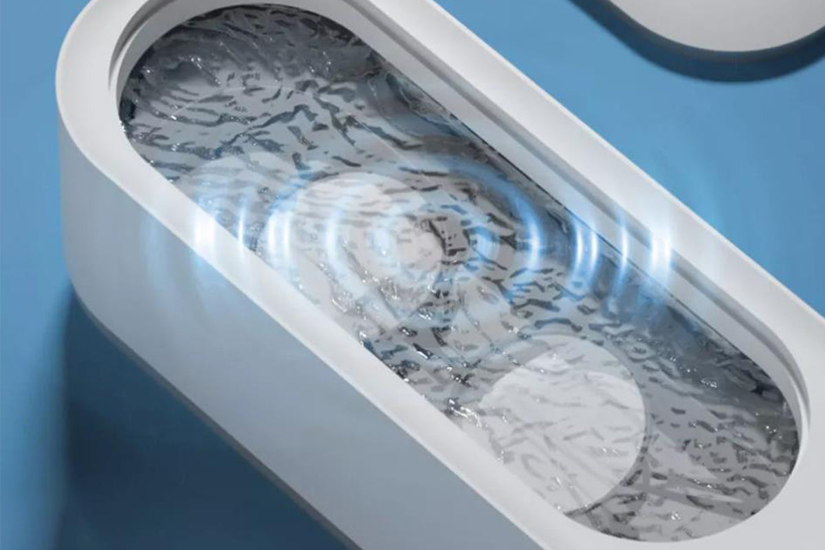 Ultrasonic Cleaner Sonic Wave Tank False Teeth Glasses Watch Jewelry Cleaning Machine 300ML