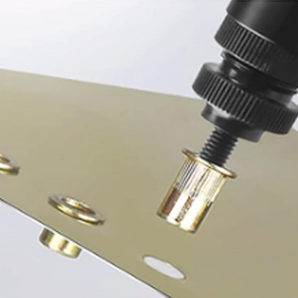 230Pcs Set Rivet Nuts Assortments Carbon Steel UNC Nutserts Rivnut Flat Head Insert Nut Assort