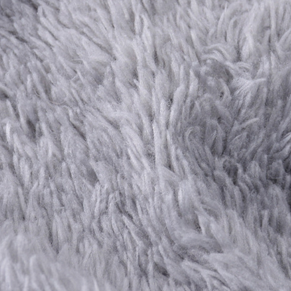 Double Layer Knit Winter Beanie with Goggles - Grey