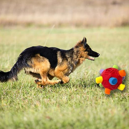 Dog Snuffle Ball Slow Feeder Puzzle Toy for Treats-Red