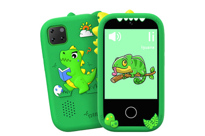 Little Ones Smart Phone with Dual Cameras and 32GB Card Christmas Birthday Gift for Aged 4 -Green