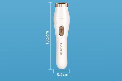 3-in-1 Bikini Electric Trimmer Painless Body Shaver Cordless Facial Hair Remover -White
