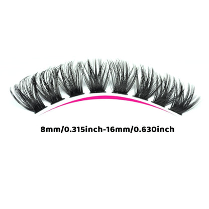 560Pcs Set Lash Clusters Wispy Fake Eyelash Extensions 8-16mm DIY Individual Lashes