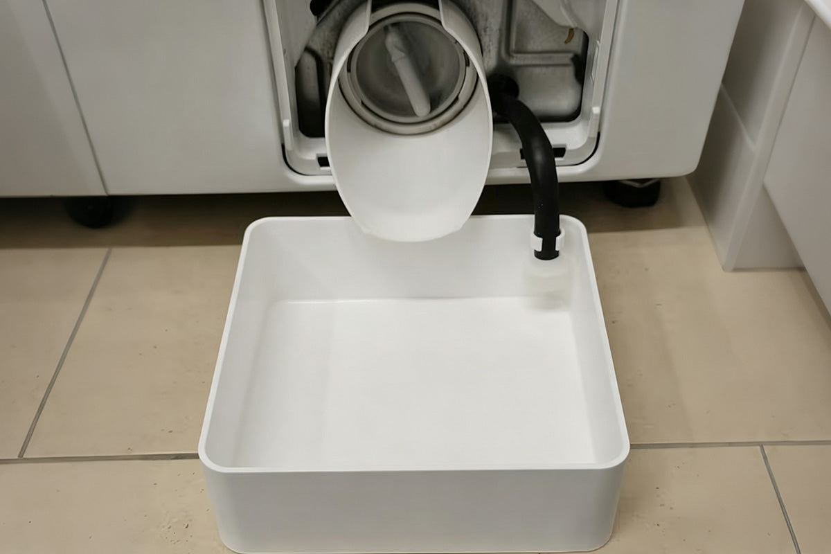 Raised Edge Washing Machine Drain Pan Set for Siemens Bosch and Samsung
