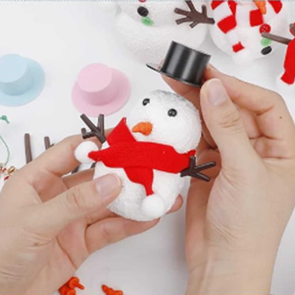 Build a Snowman Kit Christmas Snowman Crafts for Kids Modeling Clay Snowman DIY Kit Xmas Toys