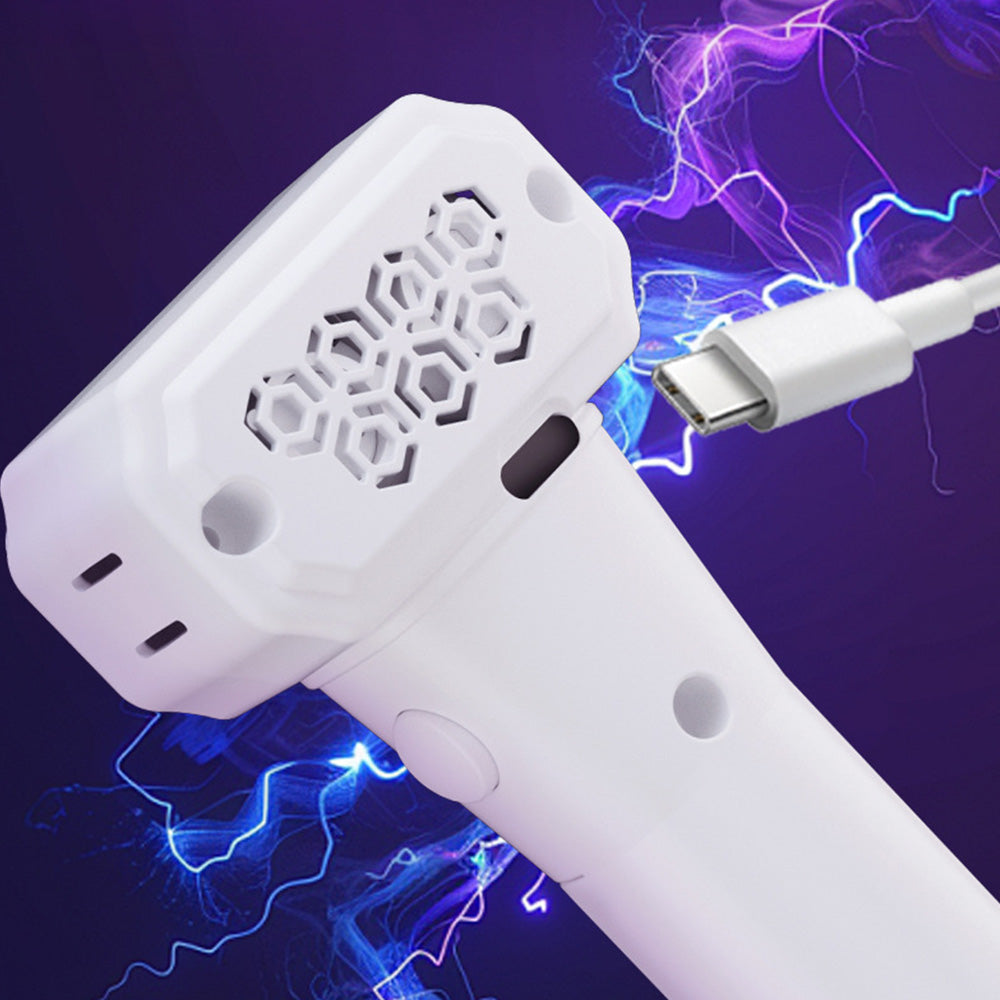 Handheld Double Wheel Rope Launcher Glow In the Dark Lasso Loop Fidget Toy-White