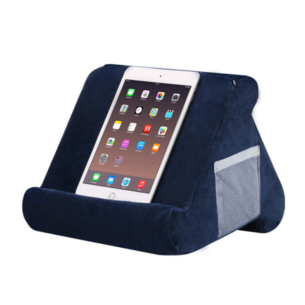 Reading Pillow 3-Angle Multi-Position Lap Cushion for Bed Sofa Travel-Navy