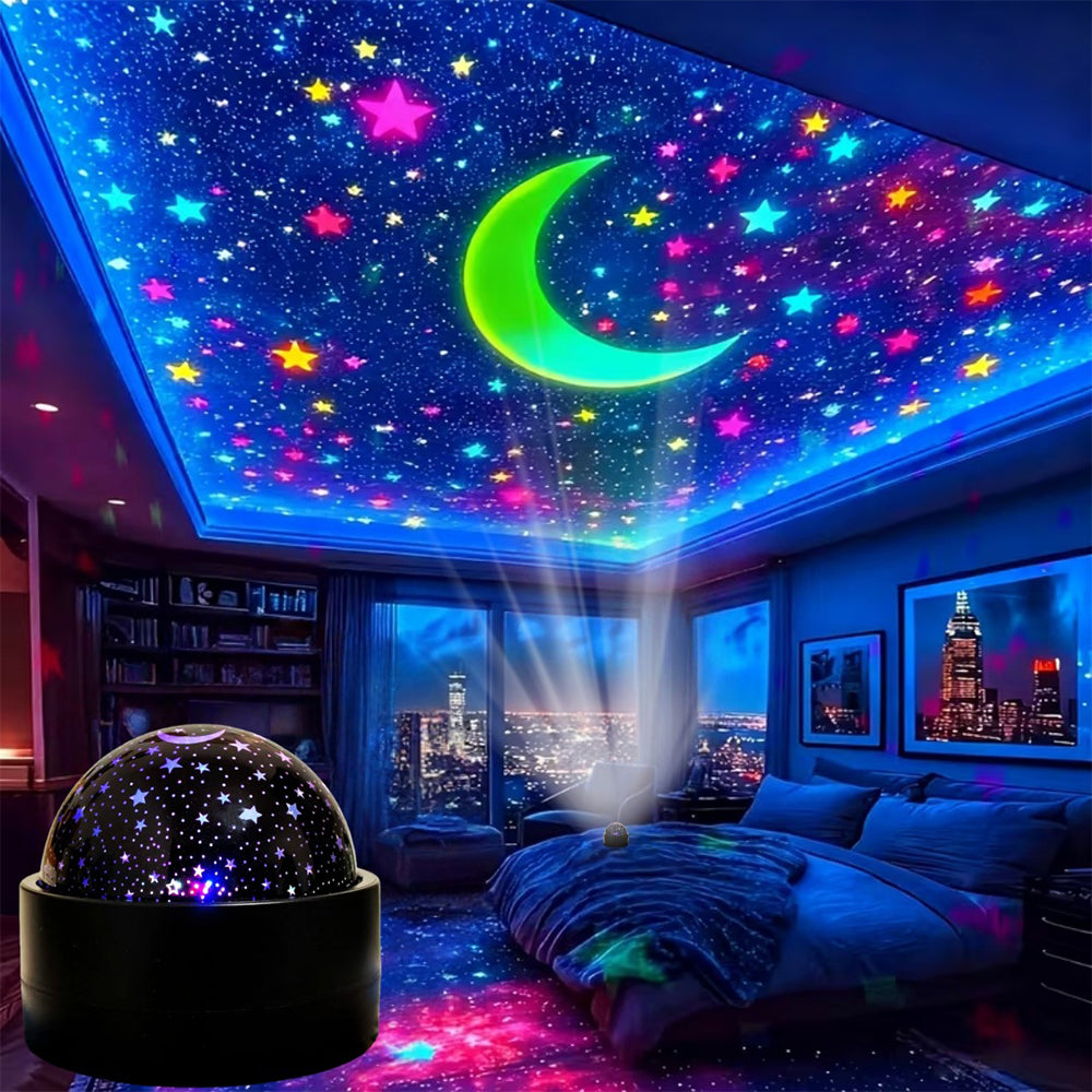 2-in-1 Projection Light Christmas RGB Light with Music Sync - Moon