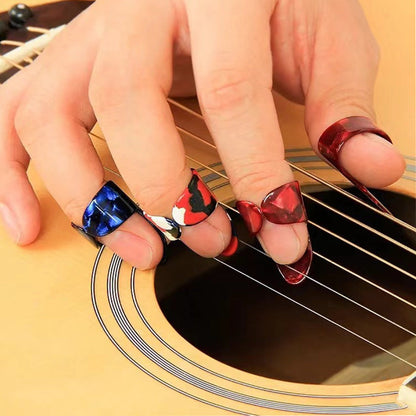 15PCS Finger Pick Set for Guitar ¨C Includes 15-Grid Storage Case Box