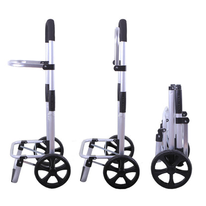 Folding Shopping Cart with Oxford Bag-Grey