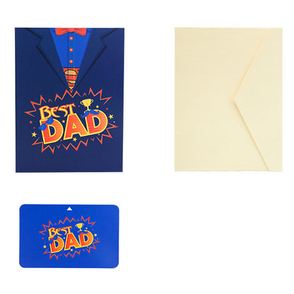 3D Fathers Day Pop Up Card-Blue