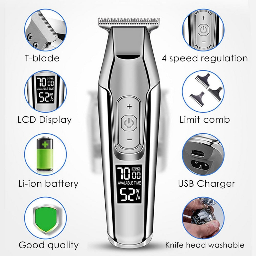 Trimmer Cordless Hair Clipper for Men Electric Beard Trimmers Hair Cutting Kit