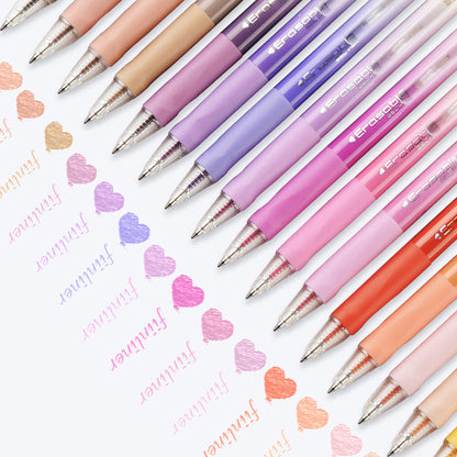 32-Piece Set Colorful Click-Erasable Gel Pen Set for Students School Office