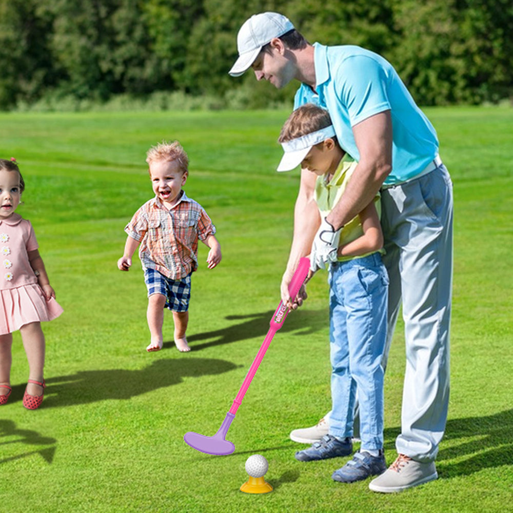 Toddler Golf Ball Game Playset Golf Toy Set Black