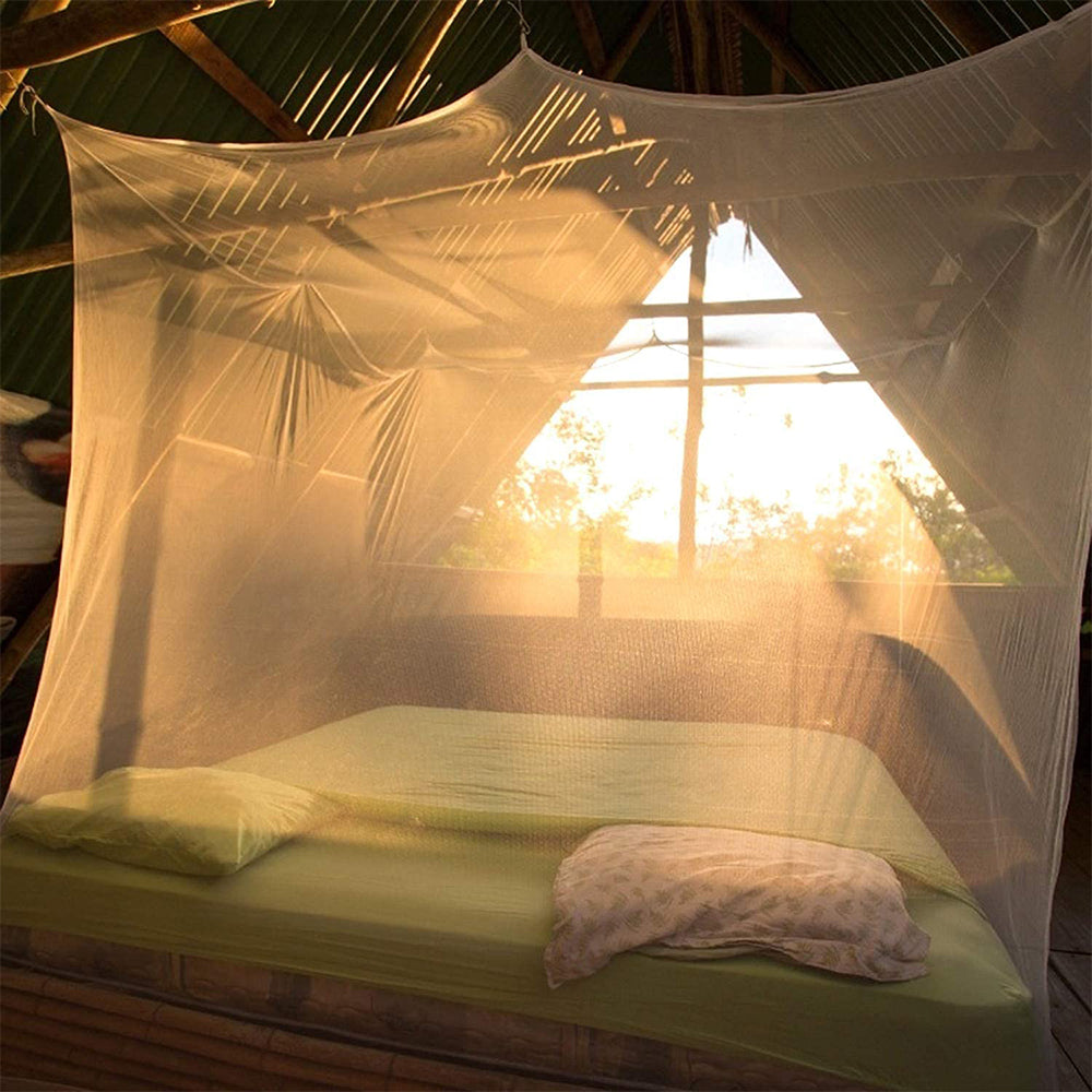 Square Top Mosquito Net Breathable Installation-Free For Decoration Outdoor
