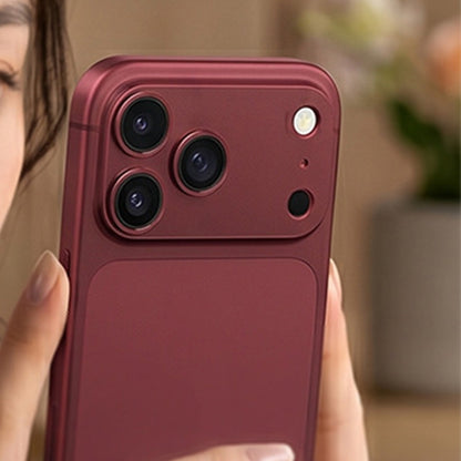 Aluminum Hollow Camera Lens Protector for iPhone 18 Pro - Wine Red