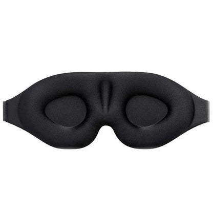 Travel 3D Sleeping Eye Mask Light Blocking Eye Shade Cover Black