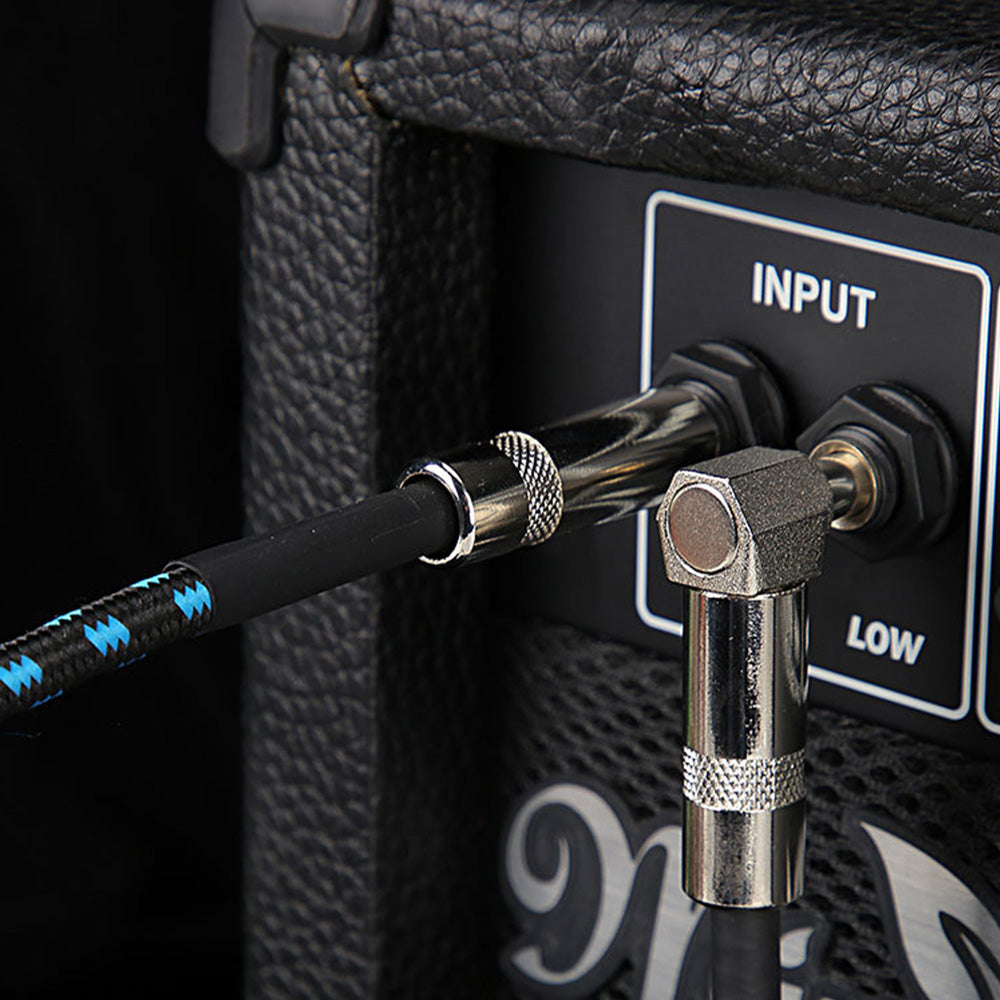 3m Electric Guitar Cord Cable 6.35mm Jacks For Amp Pedals Instrument