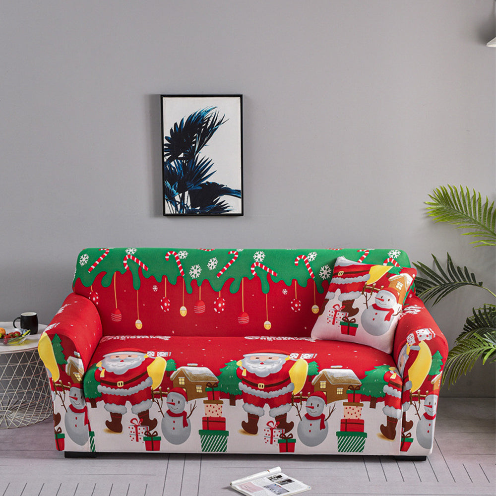 Christmas Stretch Sofa Cover Lounge Slipcover Protector Couch Cover Style 3