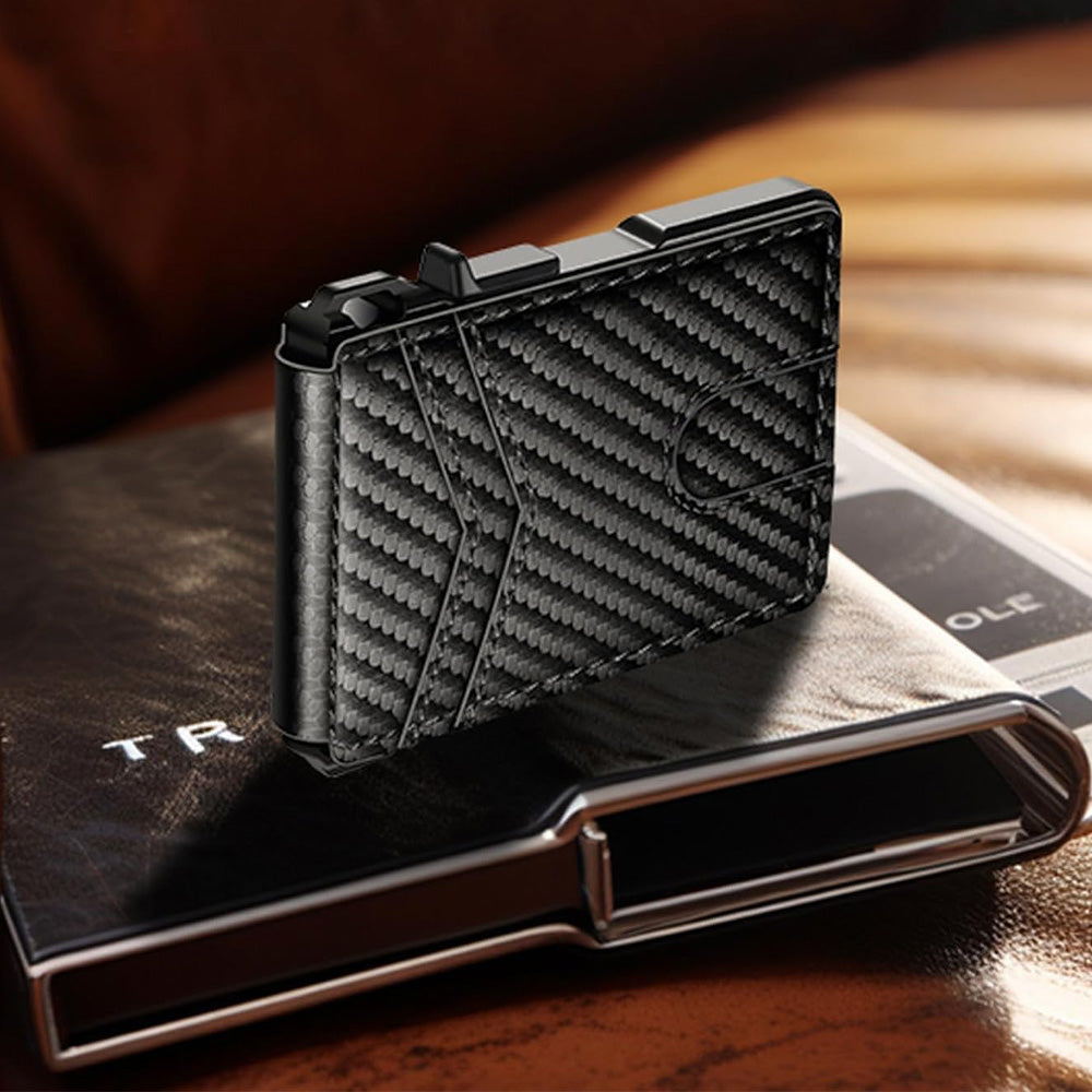 Slim RFID Blocking Money Clip Wallet ID Credit Card Holder PU Leather Purse