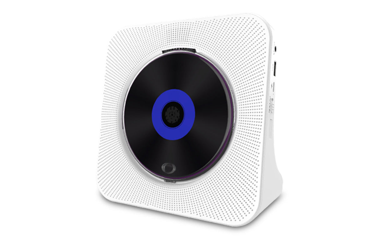 Bluetooth Home CD Player with LED Screen White