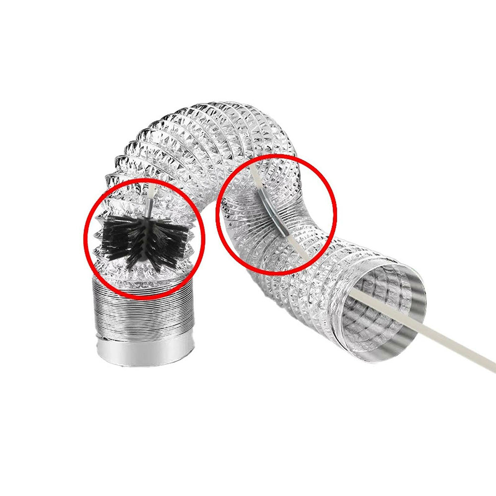 Chimney Cleaning Brush Kit for Fireplace & Flue with Extendable Rods Style 2