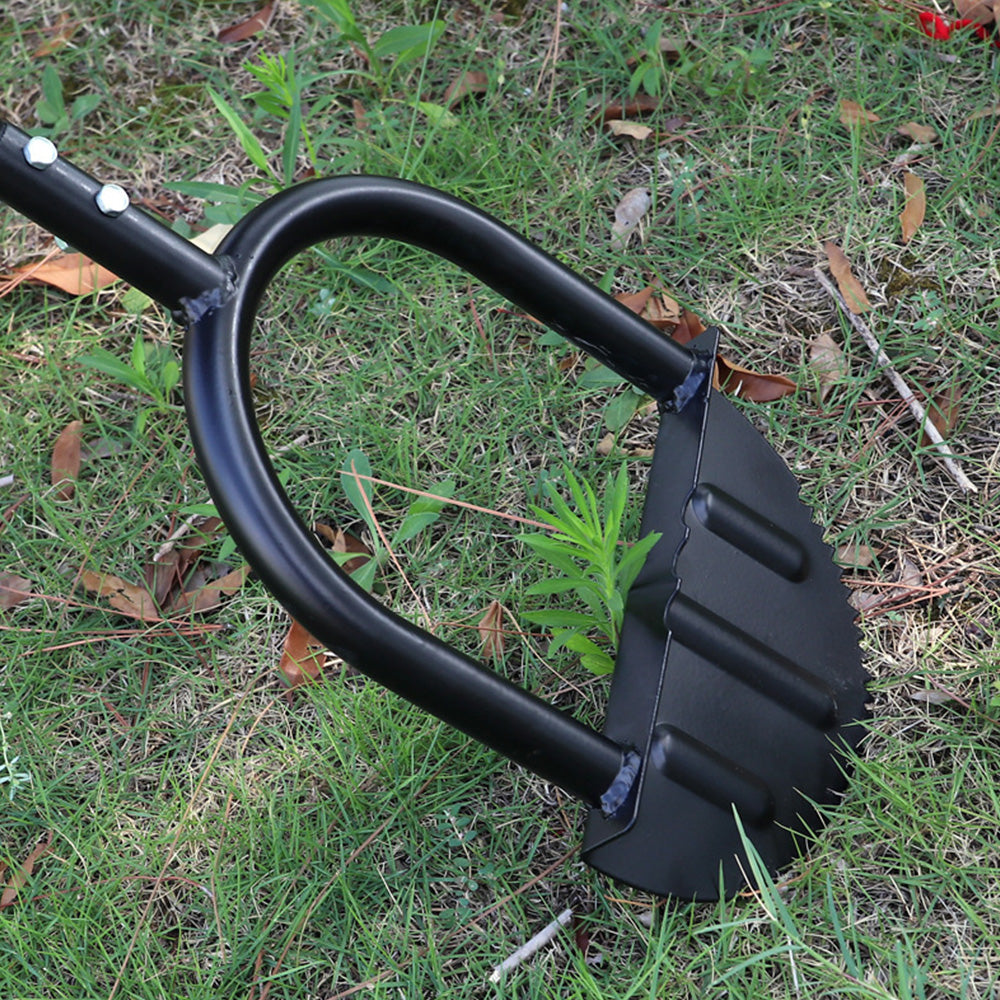 Ergonomic Manual Lawn Edger Half Moon Saw-Tooth Edger for Cleaning Edges Along Sidewalks Garden Beds